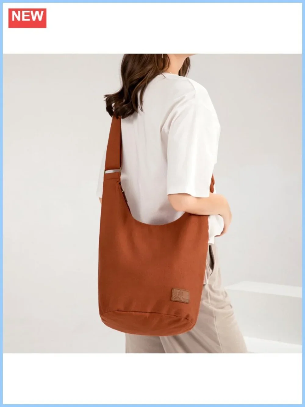 Hobo Canvas Crossbody Bag Large Hippie Sling Shoulder Bag